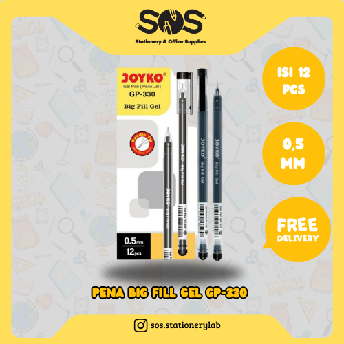 

Pena Joyko Big Fill Gel GP-330 Hitam