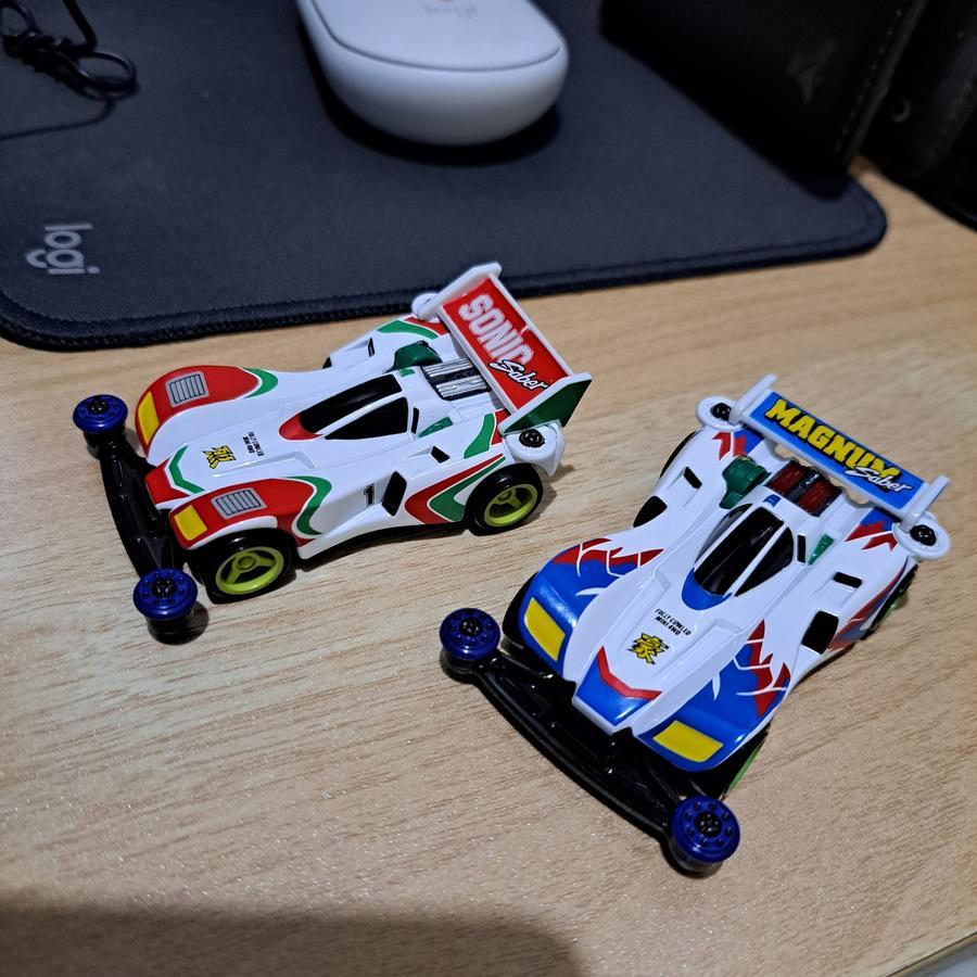 Tamiya Mini 4WD Premium Unlimited By Tomica Diecast Set Sonic Magnum Saber Let's Go Ori