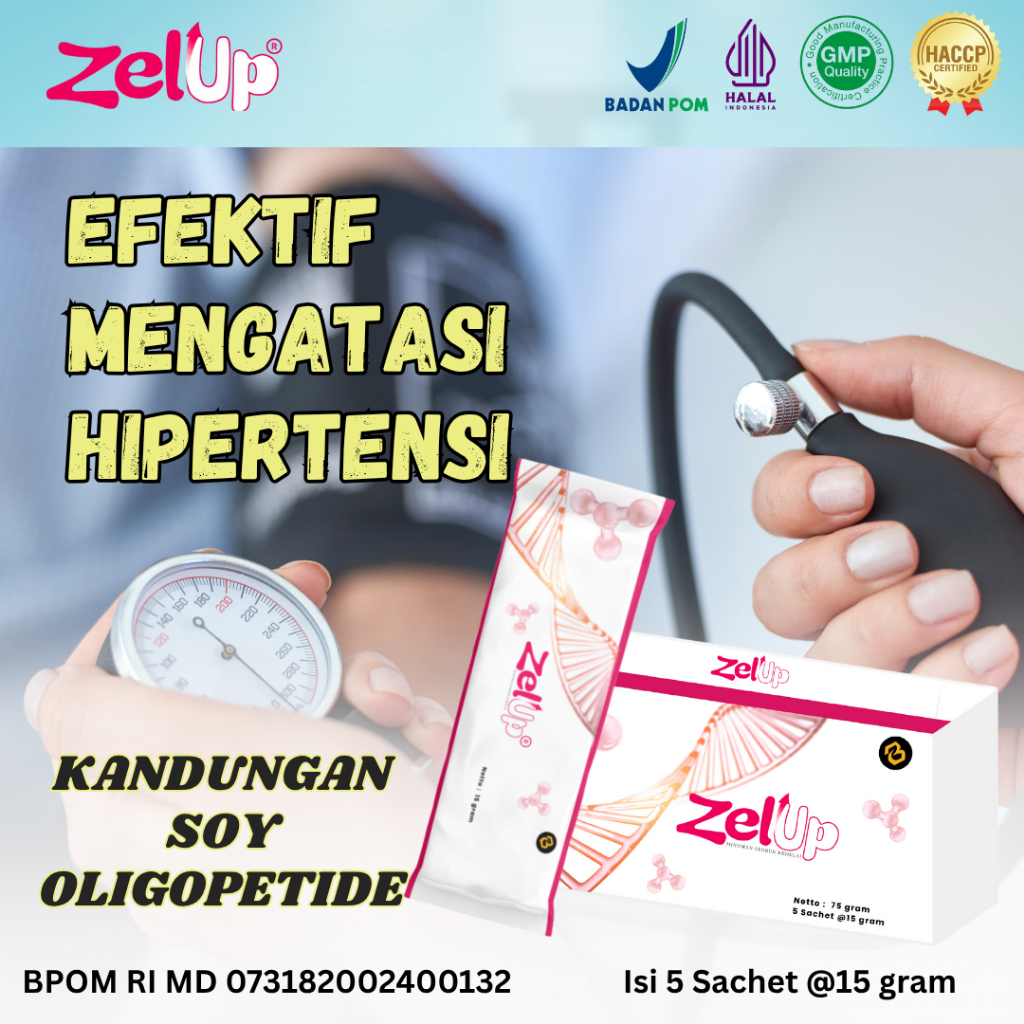 

ZelUp Obat Herbal Hipertensi, Penurun Tekanan Darah Tinggi Paket 2 Box