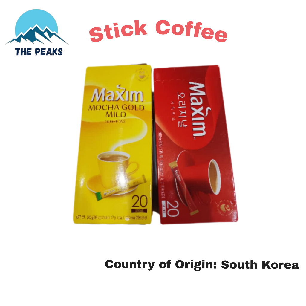 

( The Peaks) Maxim Cafe isi 20 Stik Minuman Serbuk Kopi Instan siap Minum