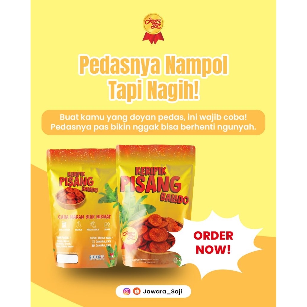 

Keripik Pisang Balado Jawara Saji