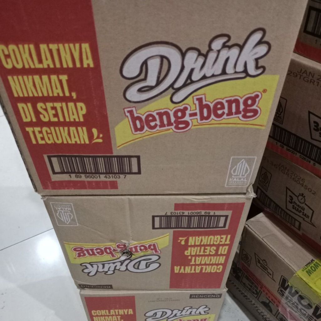 

minuman instan rasa coklat 1 dus isi 8rtg