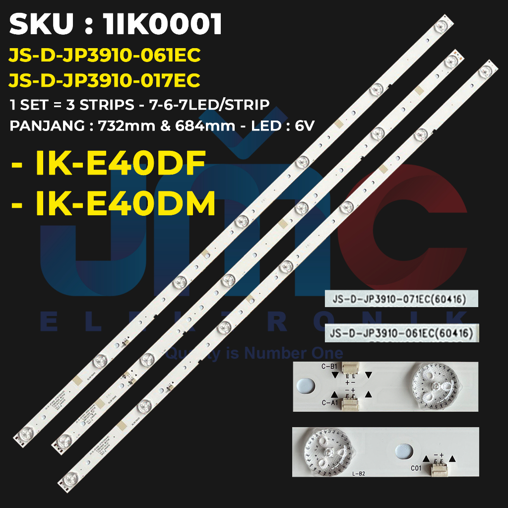 Backlight TV IKON 40 Inch IK-E40DF IK-E40DM