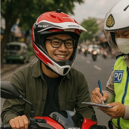 Helm Honda CRF Original AHM Size XL