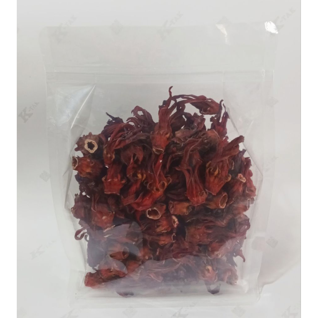 

BUNGA ROSELLA MERAH JAMU KOLESTEROL KEMASAN STANDING POUCH ISI 100 GRAM