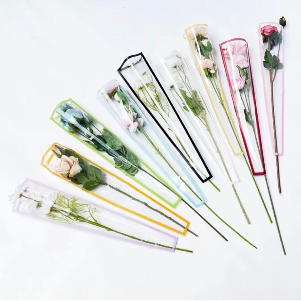 

(merah) flower wrapping / bungkus bunga list panel (satuan) 12x45