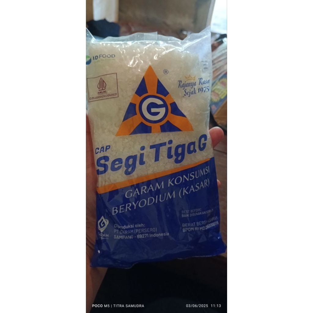 

GARAM DAPUR BERYODIUM (KASAR)