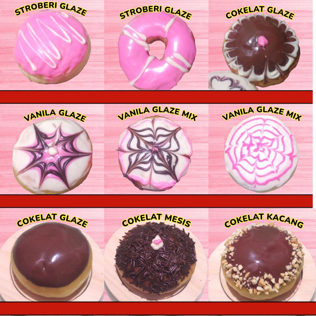 

Isi 4, 9, 12 Donat medium size varian rasa