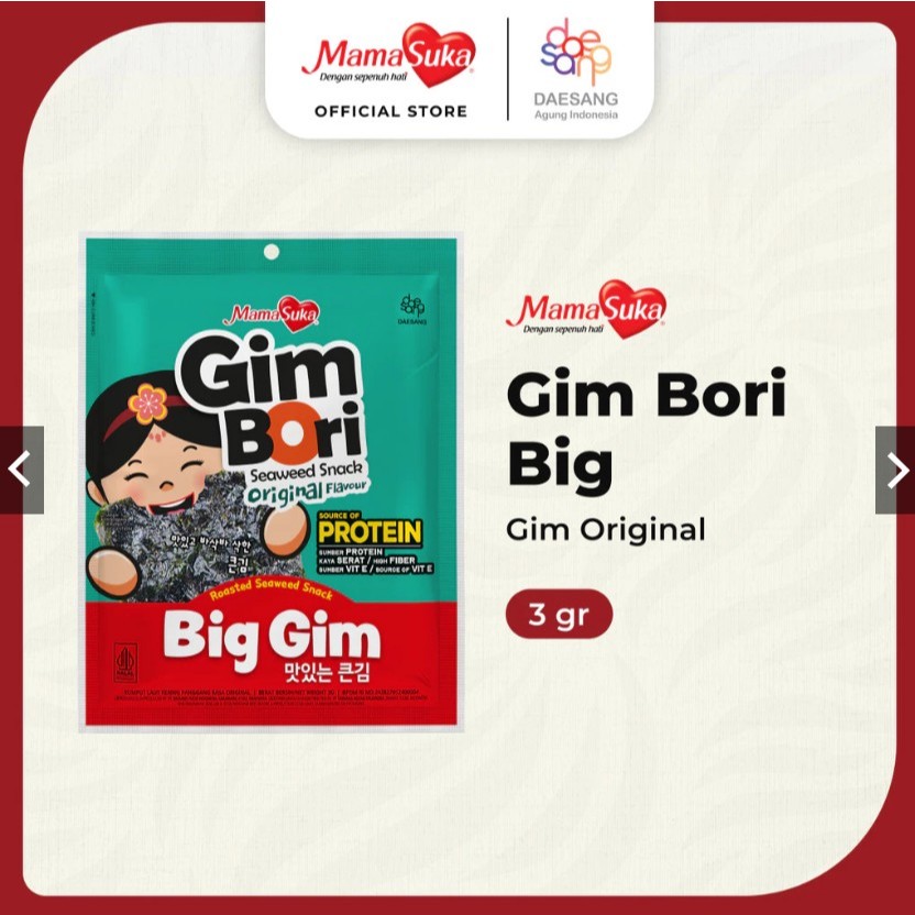 

MamaSuka-Gim Bori Big Gim ORIGINAL 3gr ISI 3 PCS