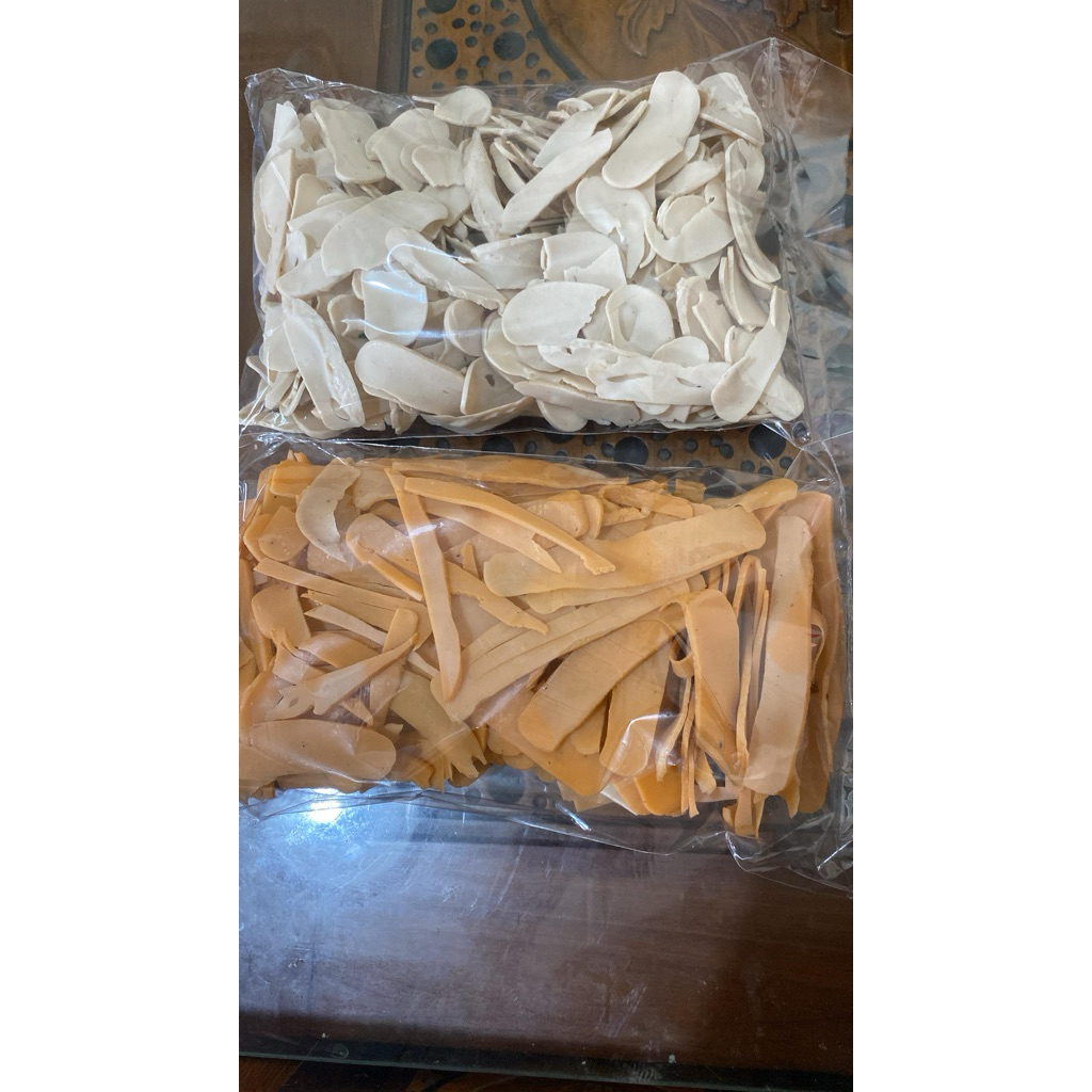 

krupuk ikan sortiran/remukan per 500 gr djamin enak