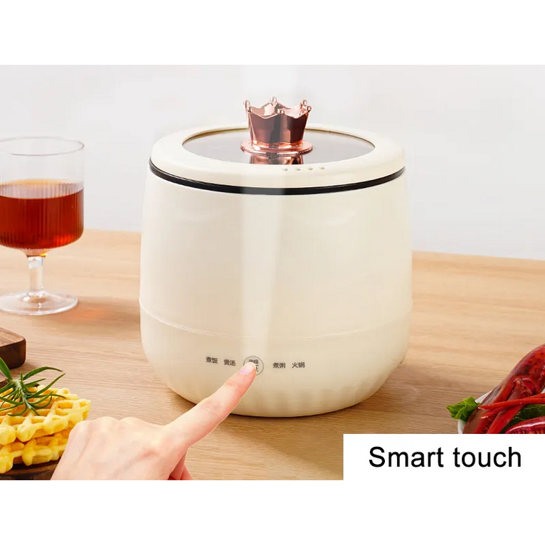 Panci Listrik Mini Panci Anti Lengket Penanak Nasi Multifungsi  Panci Listrik Serbaguna