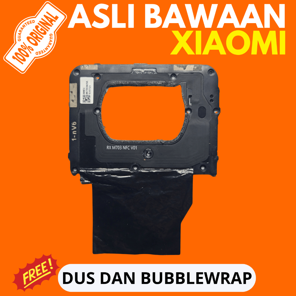tutup mesin + nfc xiaomi poco x3 nfc - asli original xiaomi - ori copotan cabutan bawaan