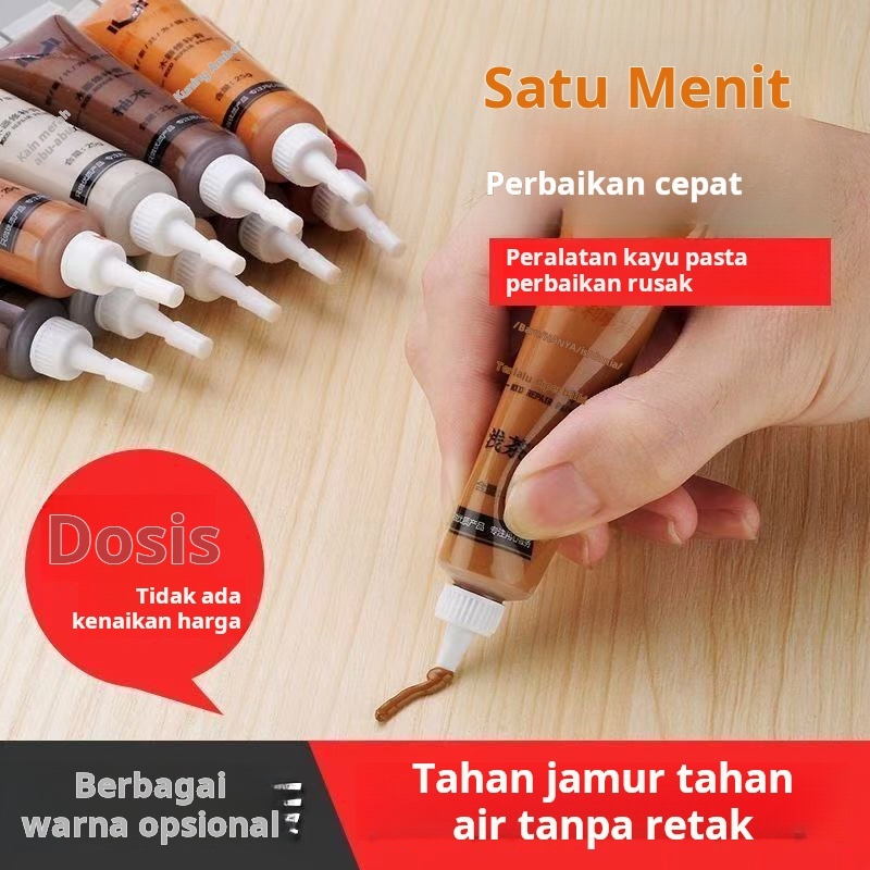 Pasta cat perbaikan furnitur, pena cat, pasta cat, cat lantai pintu kayu, bahan perawatan desktop, c