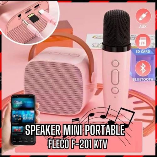 Speaker karaoke bluetooth FLECO F-201 / F201 Series mini KTV speaker portable