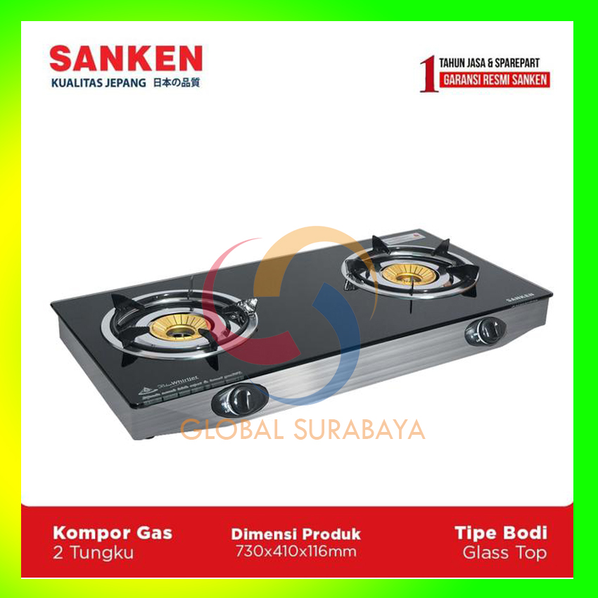 Sanken SG-369 DX2 Kompor Gas 2 Tungku