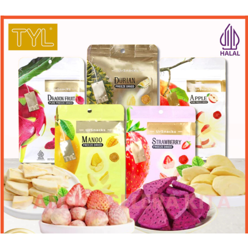

TYL Ursnack Freeze Dried Fruits Snack Durian Vacum / Buah Kering Mix Fruit Halal