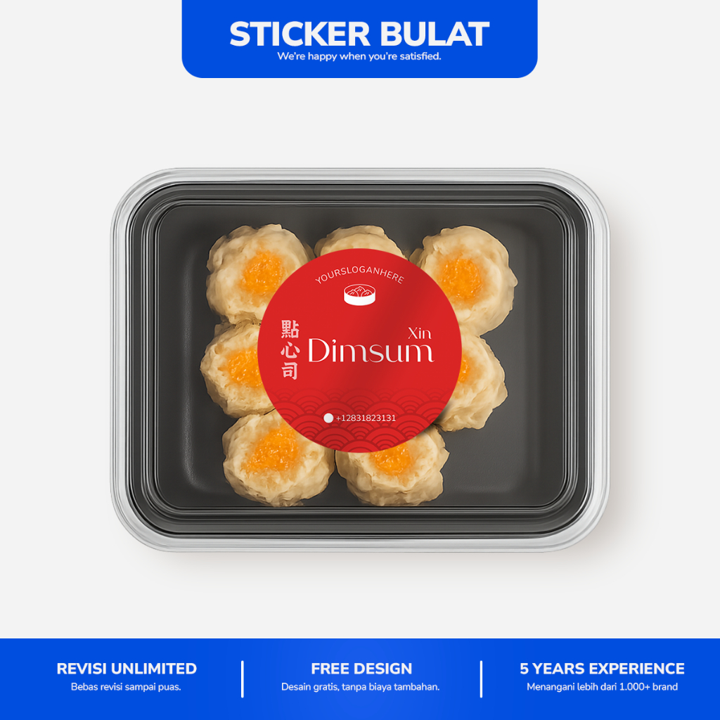 

Sticker Bulat Custom FREE DESIGN | Cetak Label Makanan Desain Sendiri | Stiker Makanan Custom Sticker