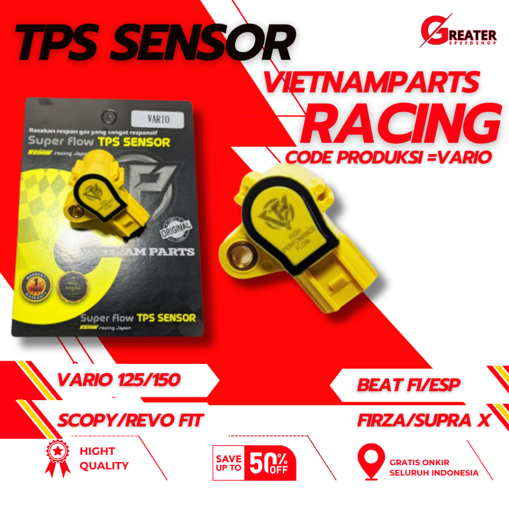 SENSOR TPS VARIO 125/150 VIETNAMPART Sensor TPS RACING Vario 125 Vario 150 Beat Fi ESP Scoopy Fi ESP