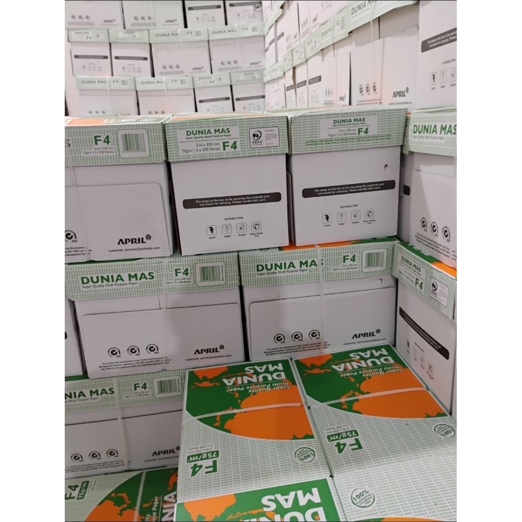 

Kertas HVS F4 Dunia Mas 75gr