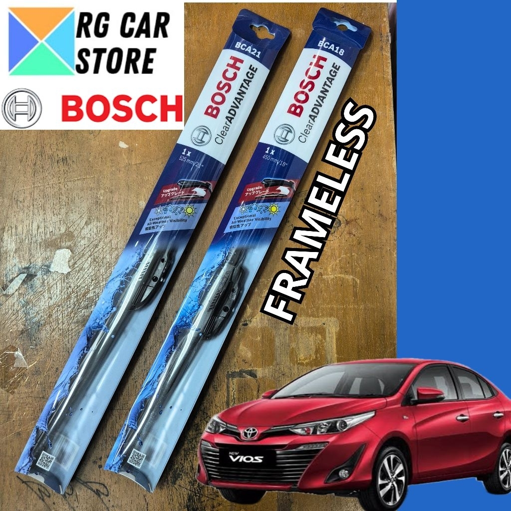 Wiper Bosch Toyota Vios Original Bosch Advantage Frameless Berkualitas