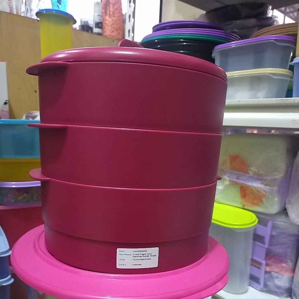 promo TUPPERWARE STEAMER KUKUSAN steam It 2 susun 3 susun