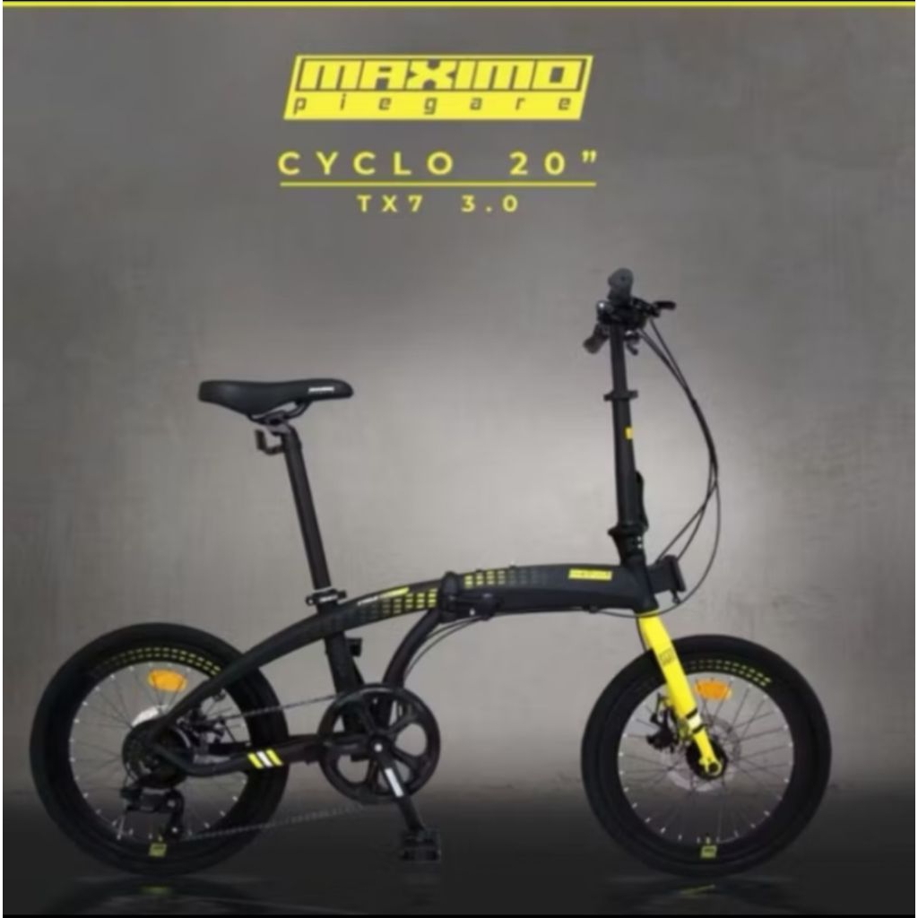 sepeda lipat 20 inch maximo family piegara cyclo