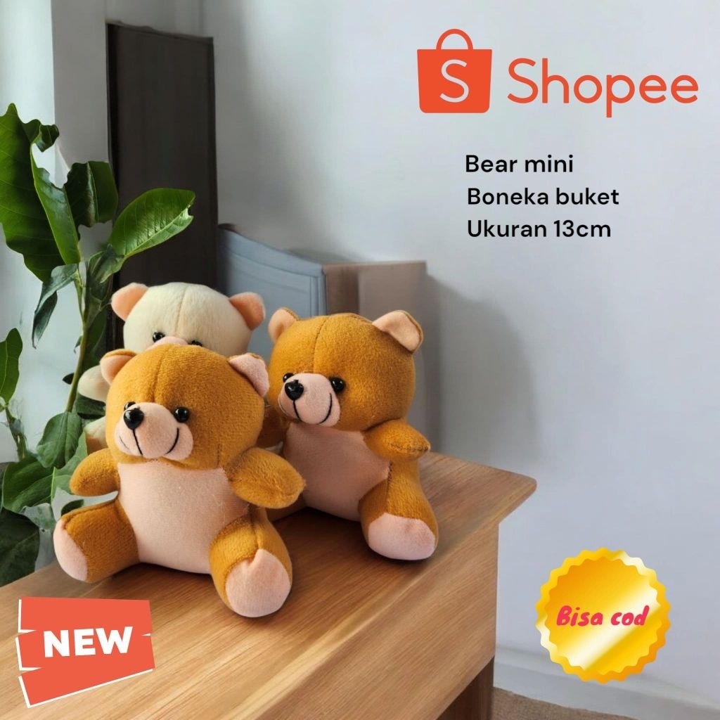 Boneka Mini 13cm / Boneka Beruang Mini  Buket Teddy Bear Mini