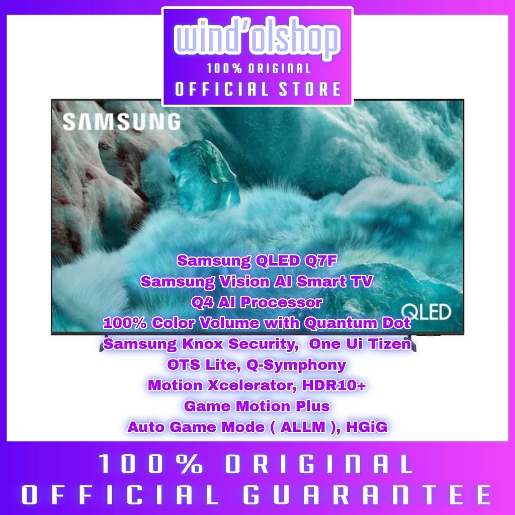 Samsung QA43Q7F Smart TV QLED 4K 43 inch 43Q7 43Q7F Samsung Vision Ai