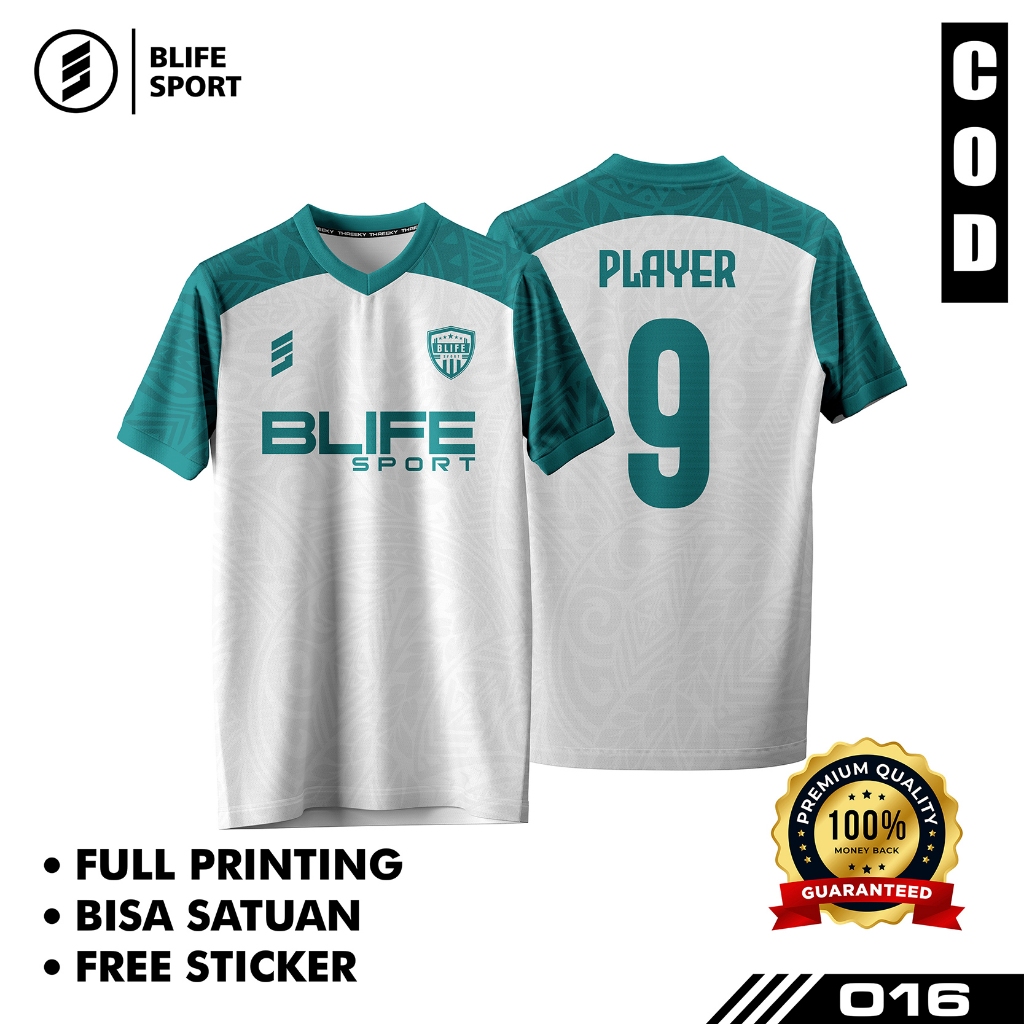 [ COD BISA SATUAN ] JERSEY FUTSAL/BOLA CUSTOM FULL PRINTING