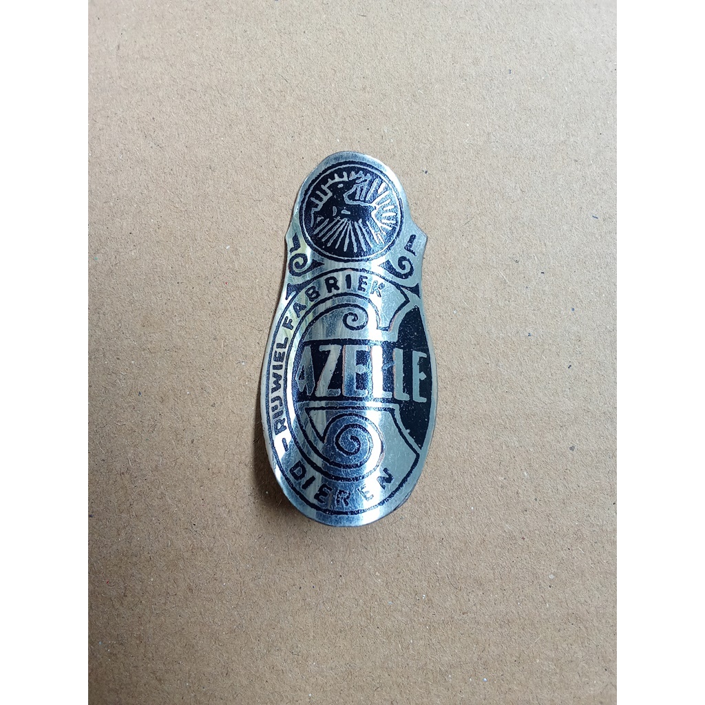 Emblem Plat Merk Sepeda Onthel Gazelle Heren