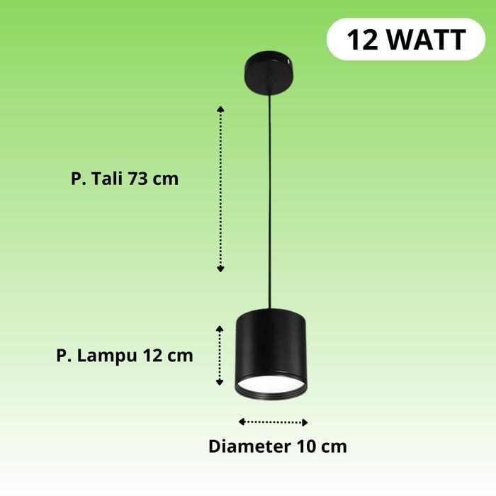 Lampu Downlight Outbow Gantung LED Lampu Plafon 7W 12W 20W Garansi