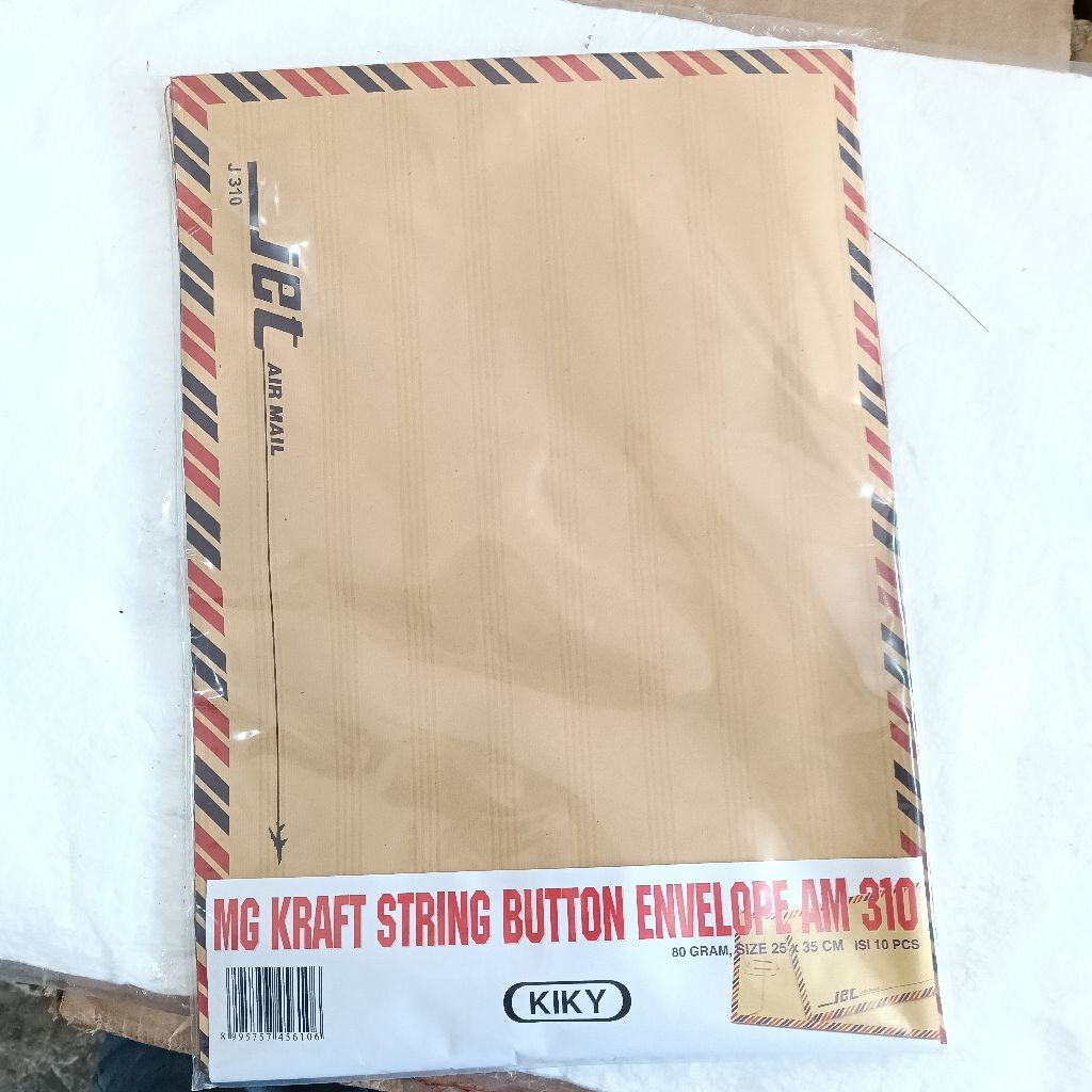 

1PAK AMPLOP COKLAT TALI 310 UKURAN FOLIO - AMPLOP LABARAN KERJA 10 PCS