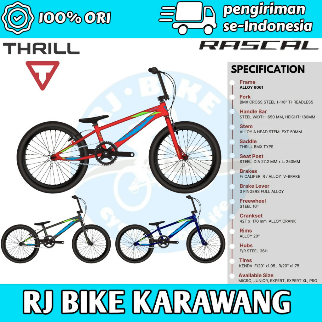 SEPEDA BMX THRILL RASCAL EXPERT SATIN 20INCH