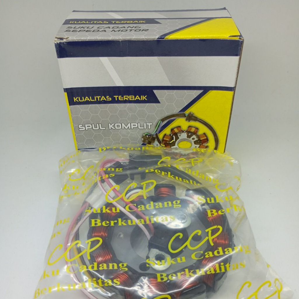 Spool Assy - Spul Assy - Spul Lampu - Spul Komplit Motor Vega R New CCP