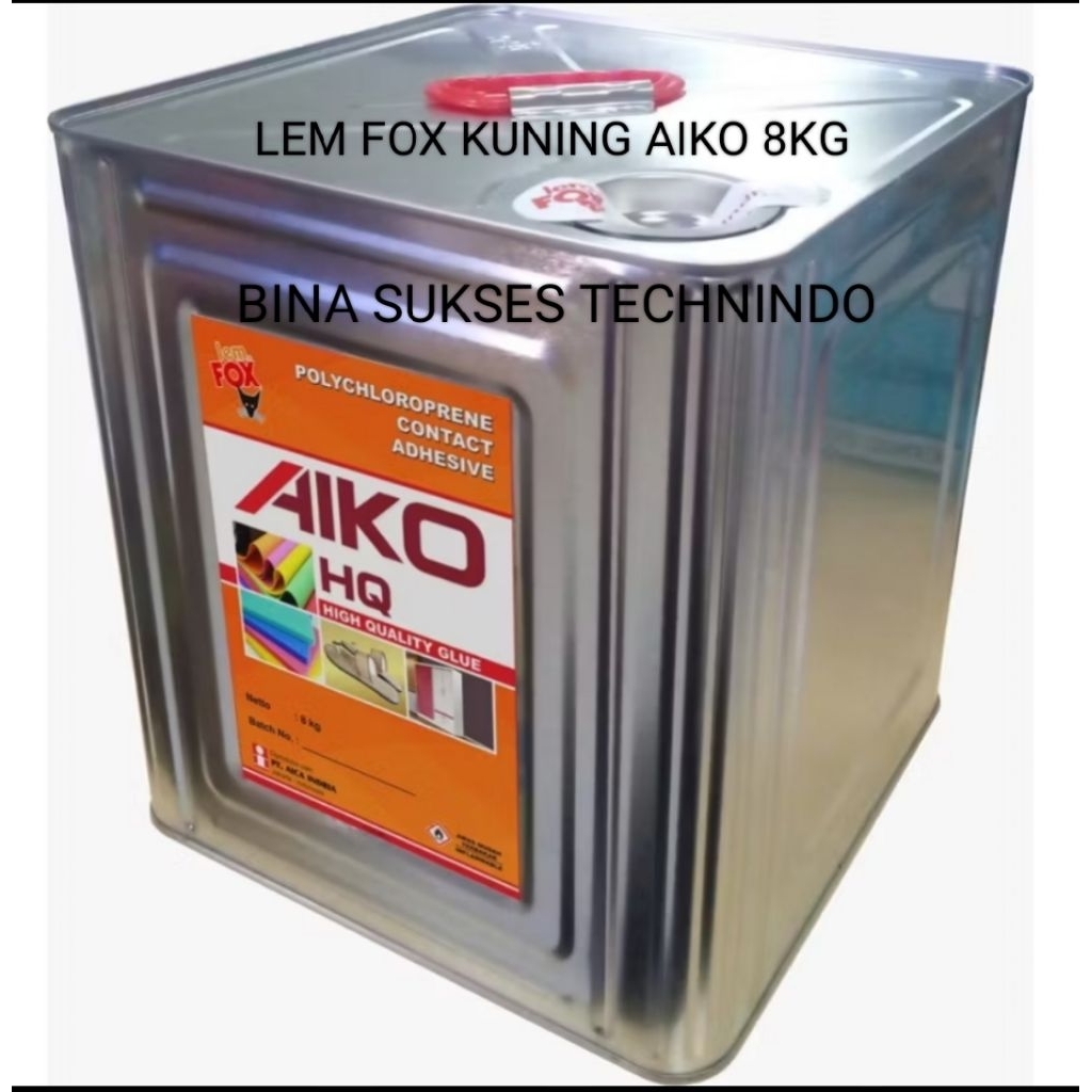 

LEM FOX KUNING AIKO BLEK NETTO 8KG HIGH QUALITY GLUE 8 KG
