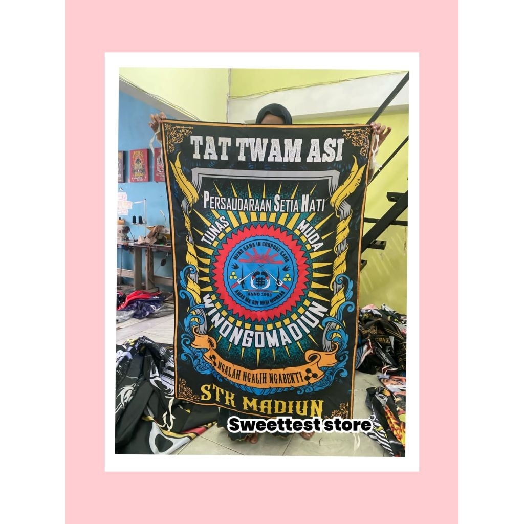 PSHW 200x300cm + FREE STICKER, BENDERA PRINTING WINONGO MADIUN, GIANTFLAG WINONGO, BENDERA PSHW PRIN