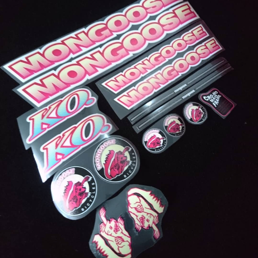 Decal Stiker BMX Mid Skool Mongoose KO repop