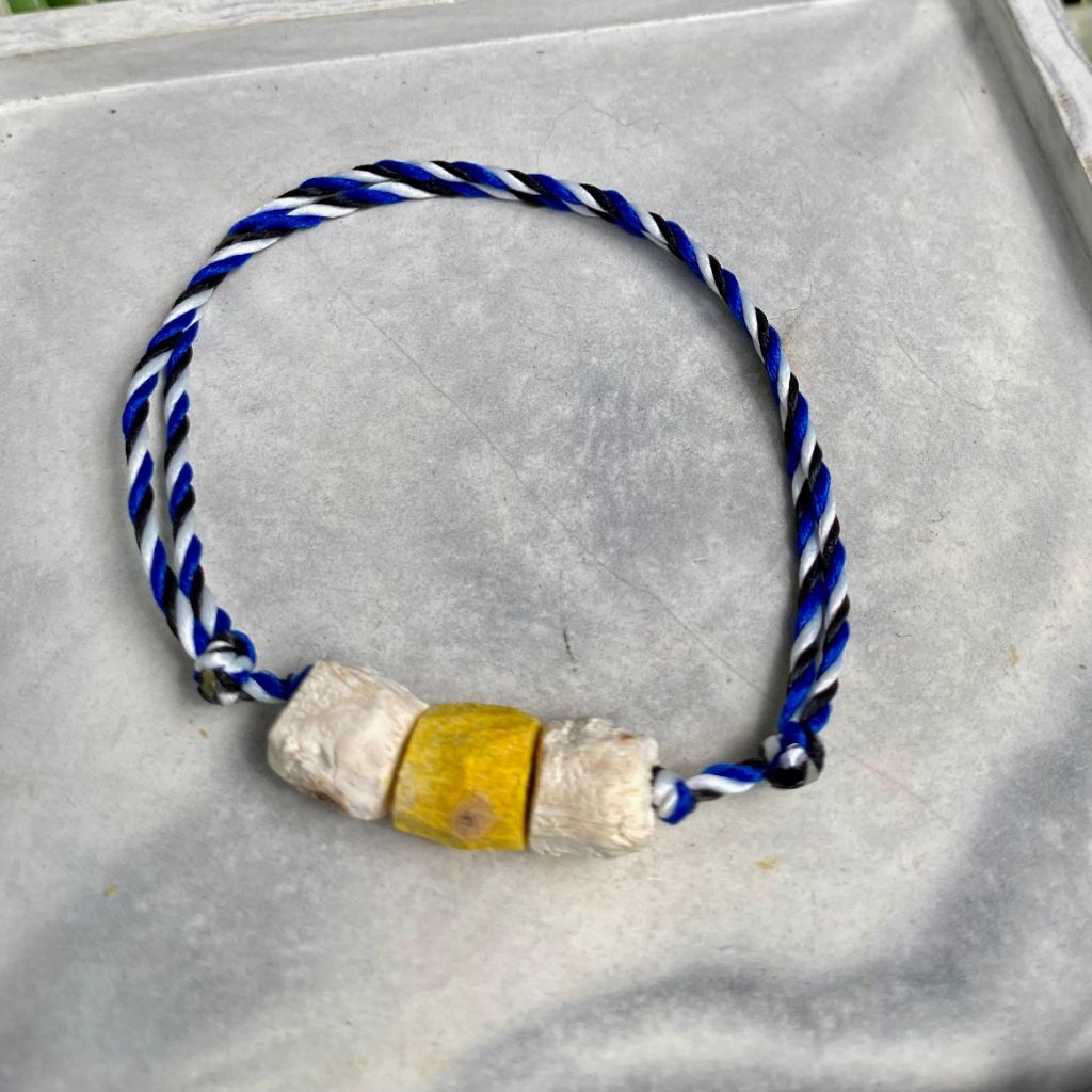 GELANG TRIDATU BIRU PUTIH HITAM / GELANG DLINGOBENGLE / GELANG DLINGO BENGLE / GELANG BANGLE / GELAN