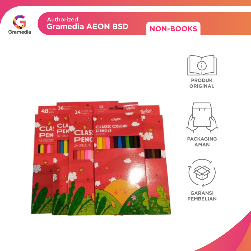 

GRAMEDIA BSD CITY - ESTUDEE CLASSIC COLOR PENCIL, 12, 24, 36, 48