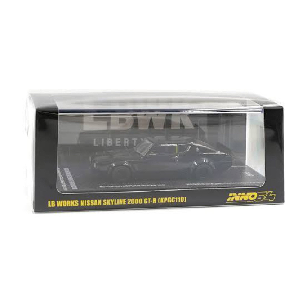 Inno64 LBWK NISSAN SKYLINE 2000 GT-R (KPGC110) "KENMERI" Black
