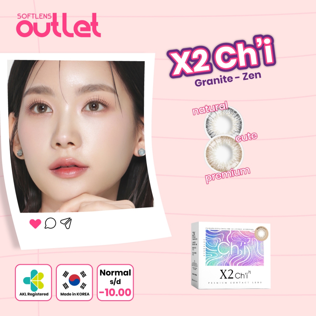Softlens X2 CHI Varian Granite (Dark Grey) | Zen (Brown) - Softlens Outlet