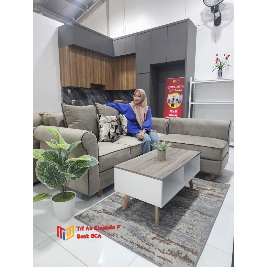 megajaya furniture sofa L mikaila