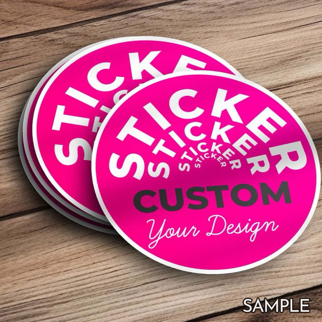 

Stiker Bulat Custom | stiker brand custom