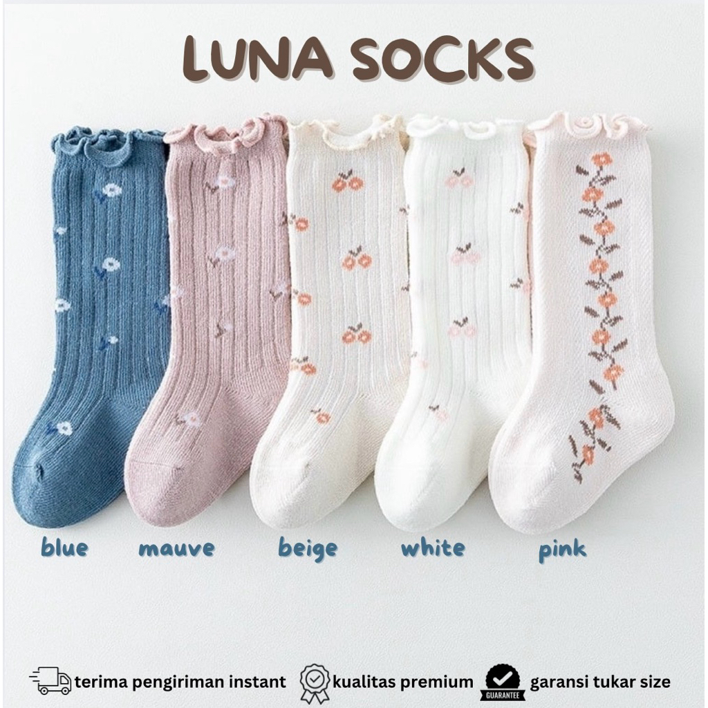 BABYSHWN - luna socks | kaos kaki bayi | kaos kaki bayi ruffle