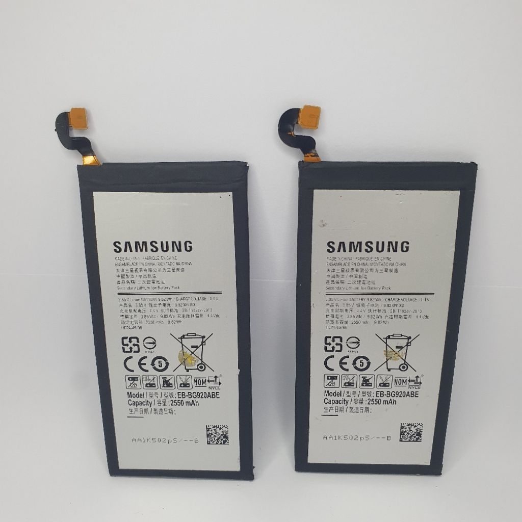BATERAI SAMSUNG S6 / S6 FLAT ORIGINAL BATERAI SAMSUNG S6 S6 FLAT EB-BG920ABE