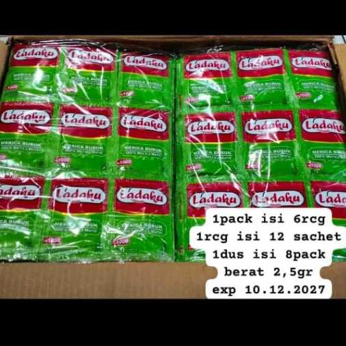 

Ladaku Merica Bubuk 1 Pack Isi 6 Renceng, @ renceng Isi 12 Sachet