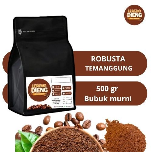 

Kopi Robusta 100% Bubuk Murni Temanggung Kualitas 500 Gr Kopi Hitam Bubuk Asli By Lereng Dieng Coffee