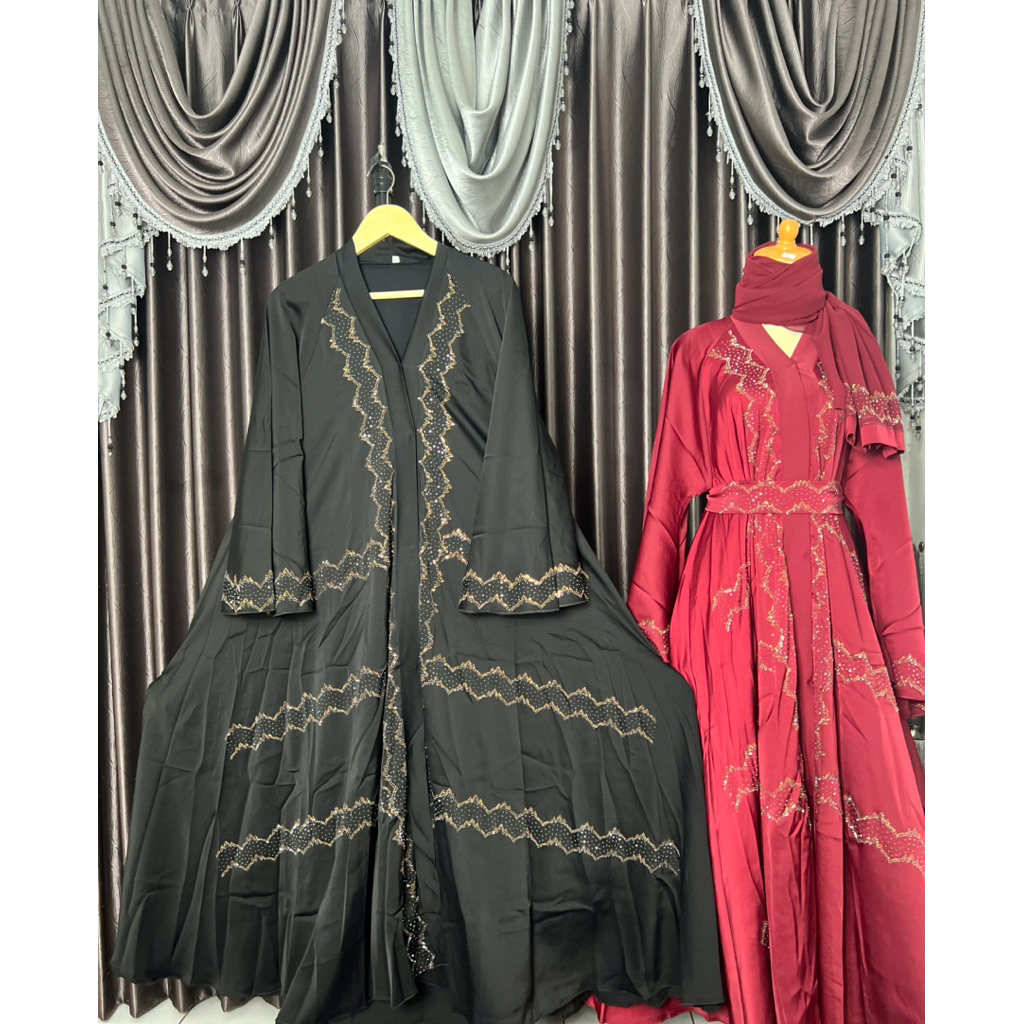 abaya dubai import original swaroski