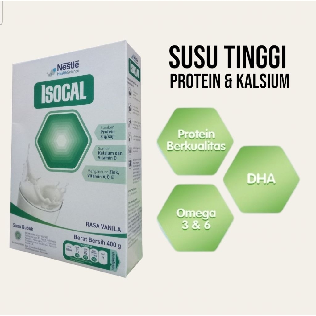

Isocal Tinggi Protein & Kalsium Nutrisi Masa Pemulihan