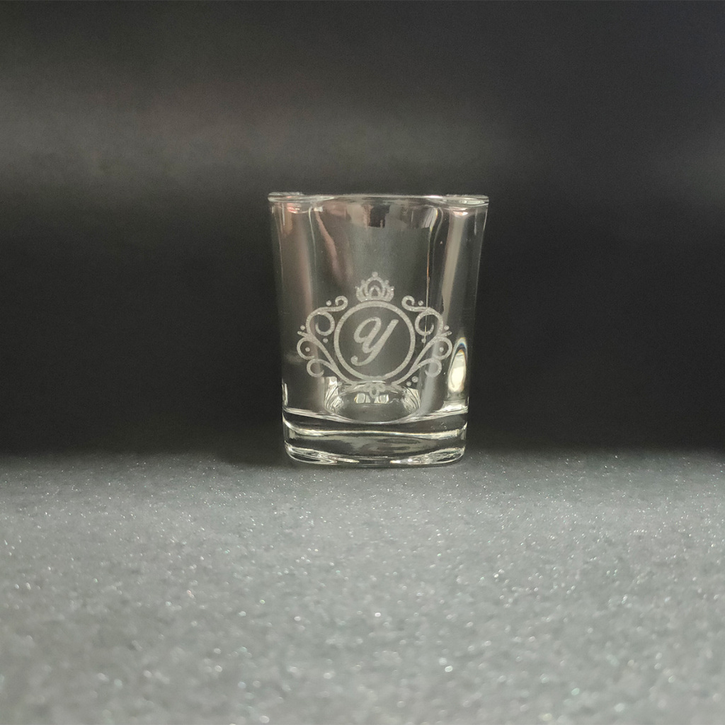 Gelas Kaca Custom Nama Logo Dll Grafir Gelas Sloki Gelas Kopi Espresso